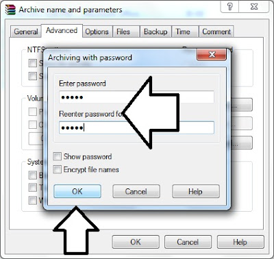 Cara mengunci file dengan password menggunakan winrar