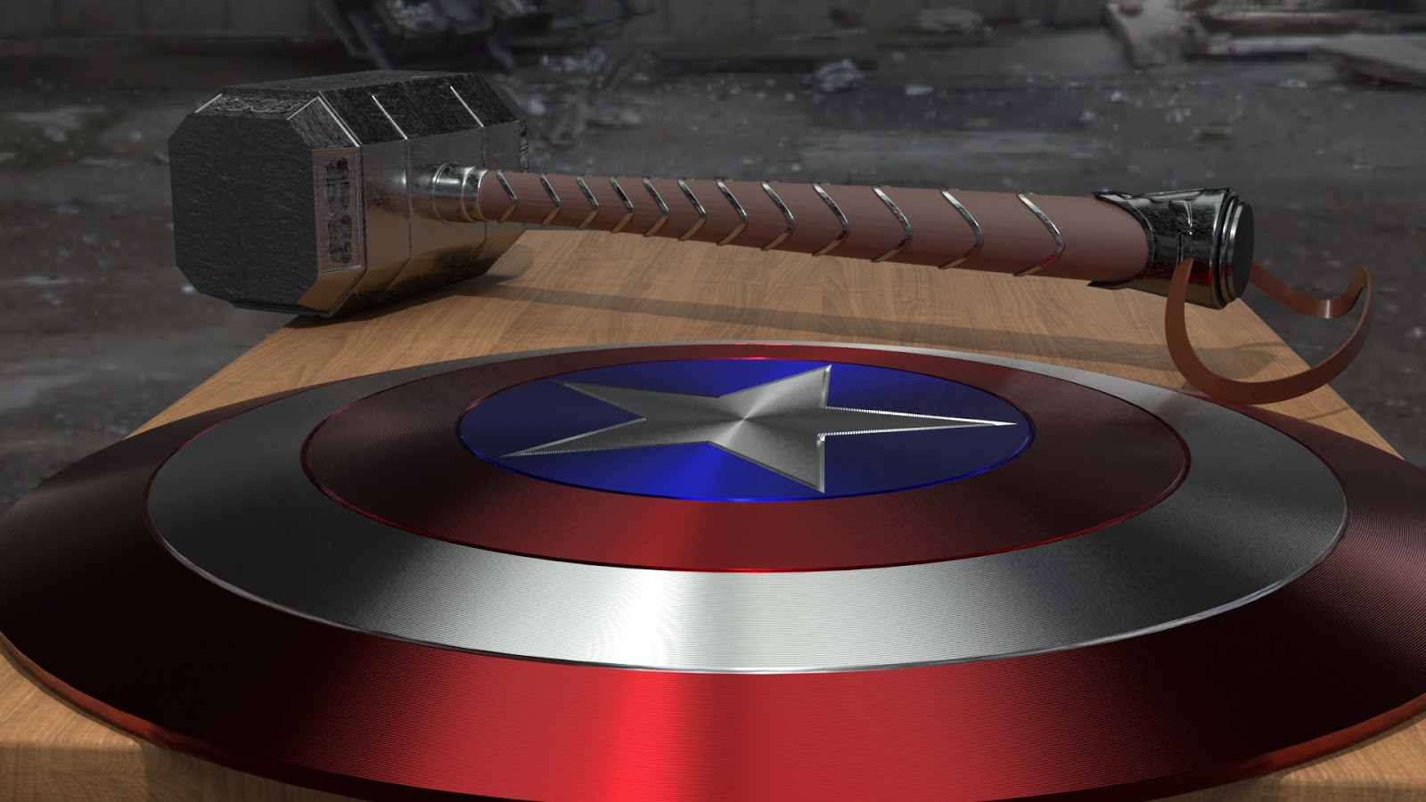 CANAL BLENDER FOR DUMMIES DISEÑO DEL MARTILLO DE THOR Y EL ESCUDO DEL