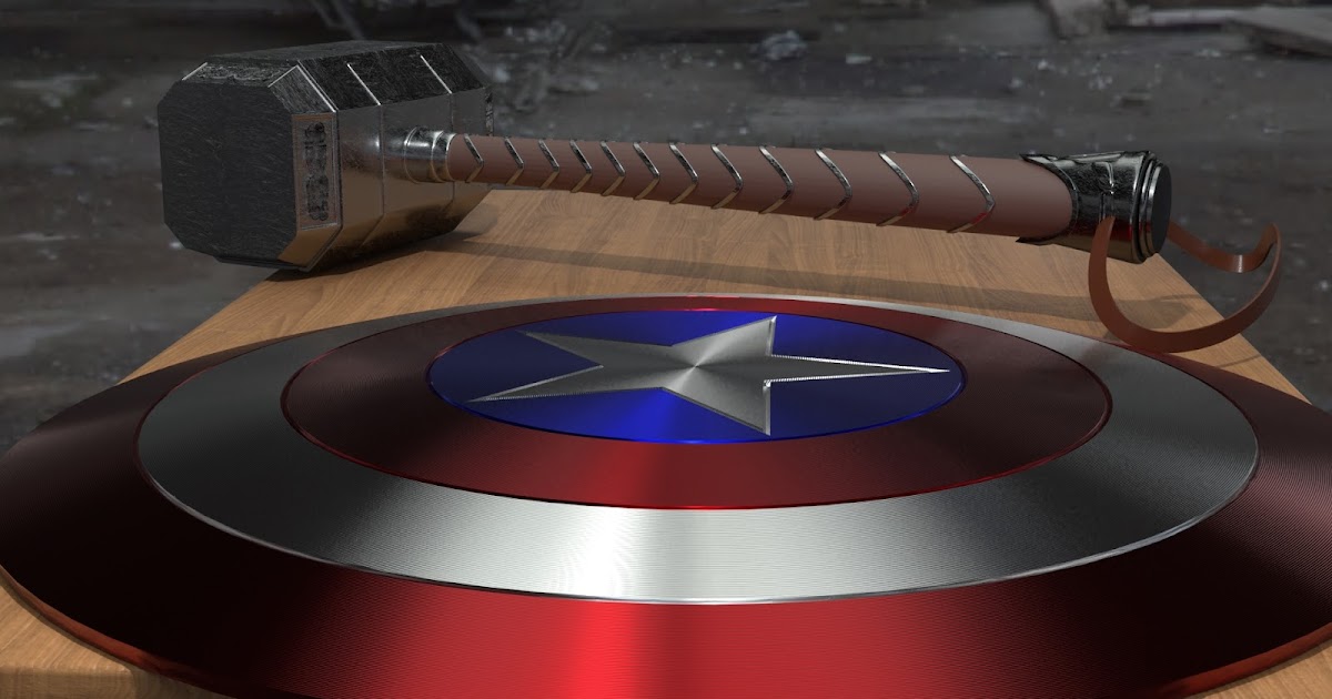 CANAL BLENDER FOR DUMMIES DISEÑO DEL MARTILLO DE THOR Y EL ESCUDO DEL