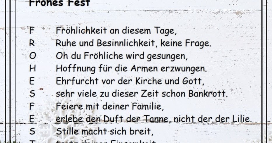 Gedichte Von Nicole Sunitsch Autorin Frohes Fest Gedicht Von