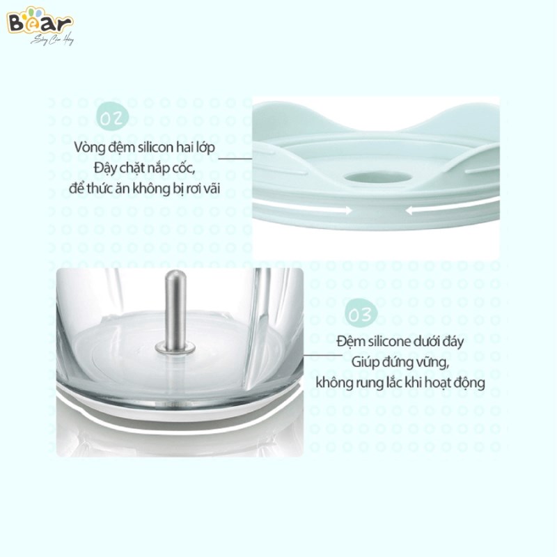 Máy xay thực phẩm Bear QSJ-B01P1 - Blue 37 may xay an dam bear qsj b01p1 22
