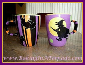 Halloween coffee mugs | Picture taken by and property of www.BakingInATornado.com 