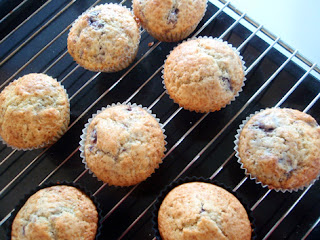 Muffins de cerezas