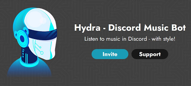 Cara memutar musik di discord dengan Hydra bot