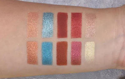 Natasha Denona Aeris vs Juvia's Place Saharan 2 comparison swatches