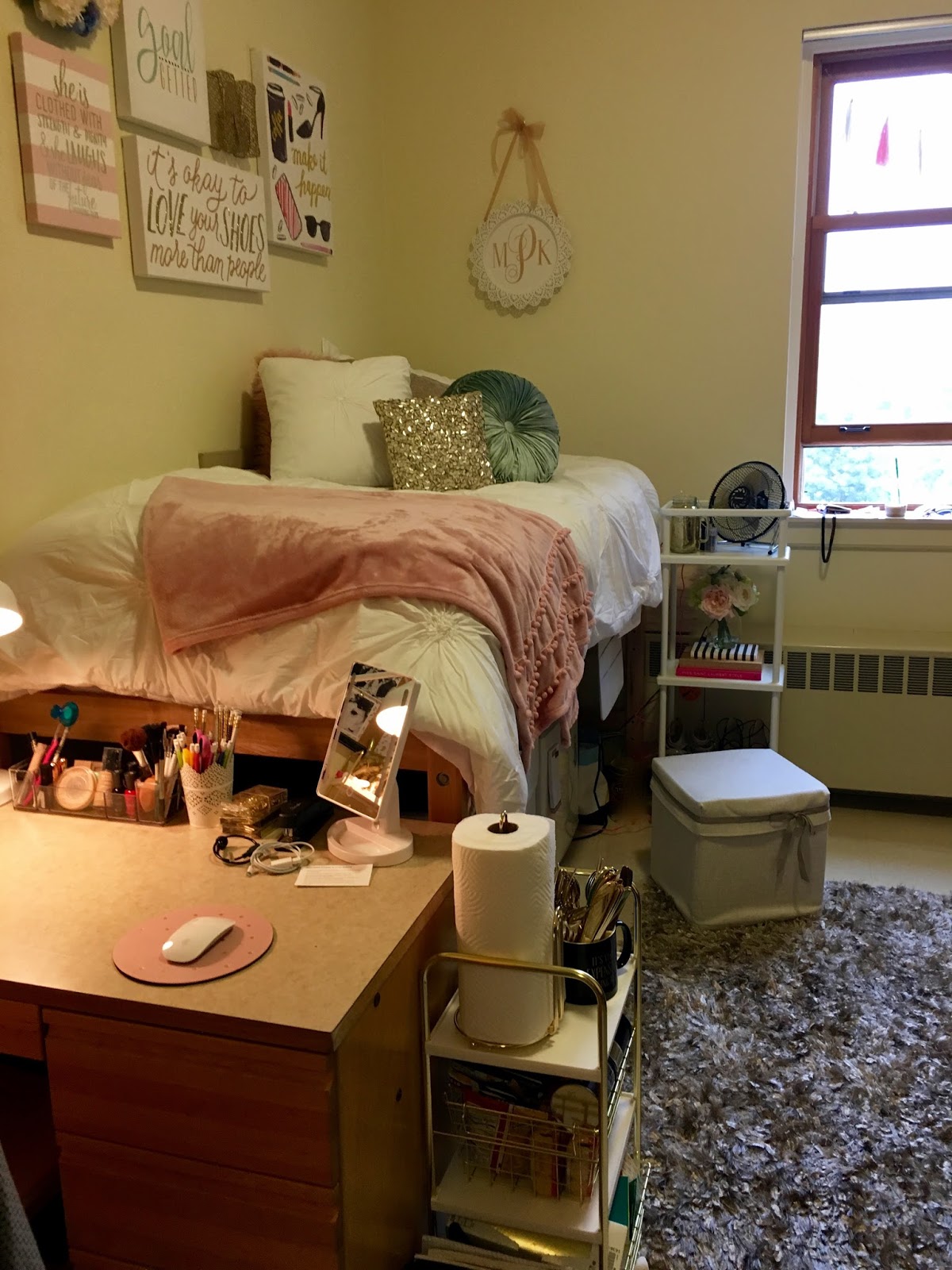 The Lily of the Valley Craft Room Dorm...done! Oregon State