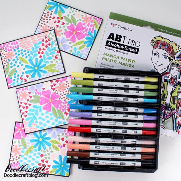 ABT PRO Alcohol-Based Art Markers, Floral Palette, 10-Pack