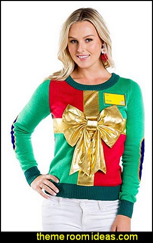 ugly sweaters - Christmas ugly sweaters  - decorate yourself - womens ugly sweaters - ugly mens sweaters - embellished ugly sweaters - fun sweaters - novelty sweaters - Christmas party sweaters - quirky party sweaters -