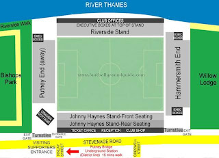 Craven Cottage Stadium seating charts