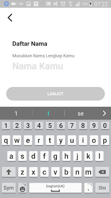 cara daftar dari aplikasi Fazzcard Android