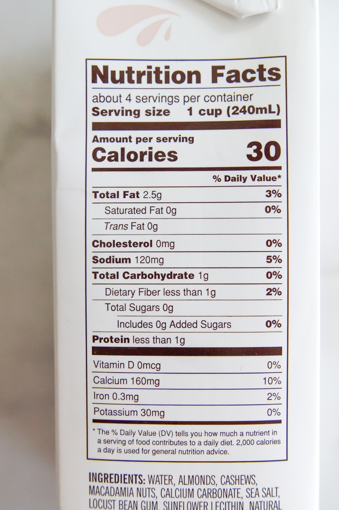 Trader Joe's Almond, Cashew, & Macadamia Nut Beverage Review Sweet on Trader Joe's