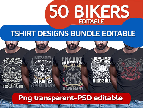 biker tshirt design bundle