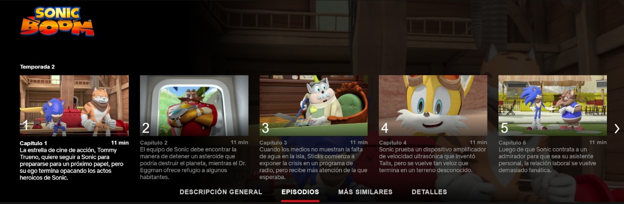 sonic boom 2 temporada netflix