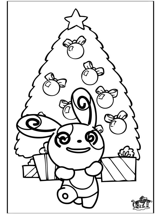 Coloriage noel pokemon