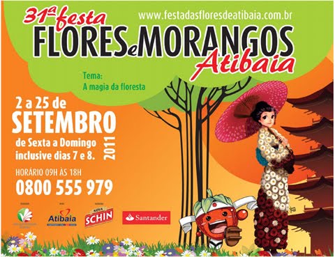 APRESENTAÇÃO NA 31ª FESTA DAS FLORES E MORANGOS - ATIBAIA - SP