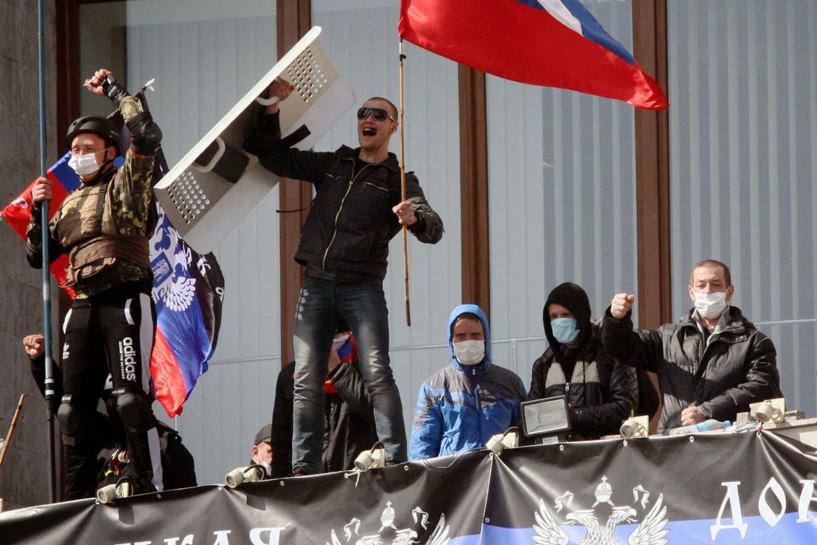 Pro-Russian Activists in DONETSK - 7 April 2014