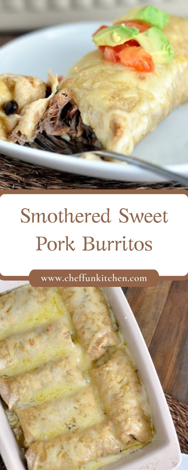 Smothered Sweet Pork Burritos Smothered Sweet Pork Burritos