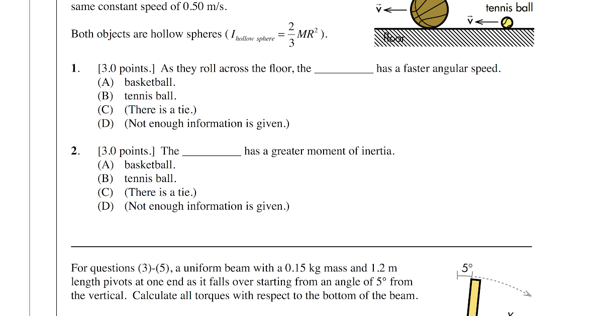 Pdog's blog boring but important Physics quiz archive rotations