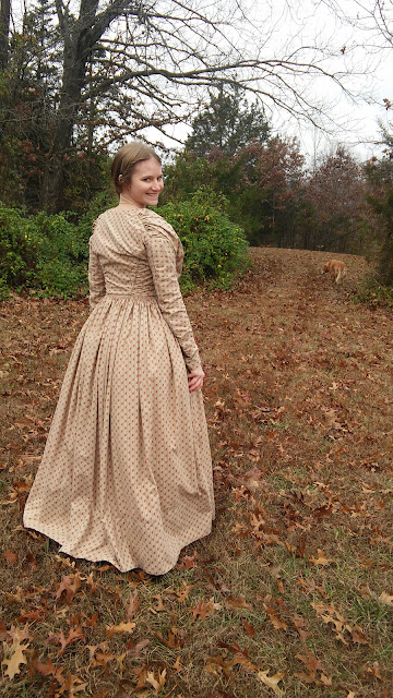 The Sewing Goatherd: The Completely Handsewn 1840's Dress - Done!