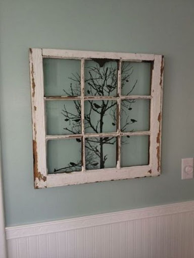 Usando janelas velhas na decoração