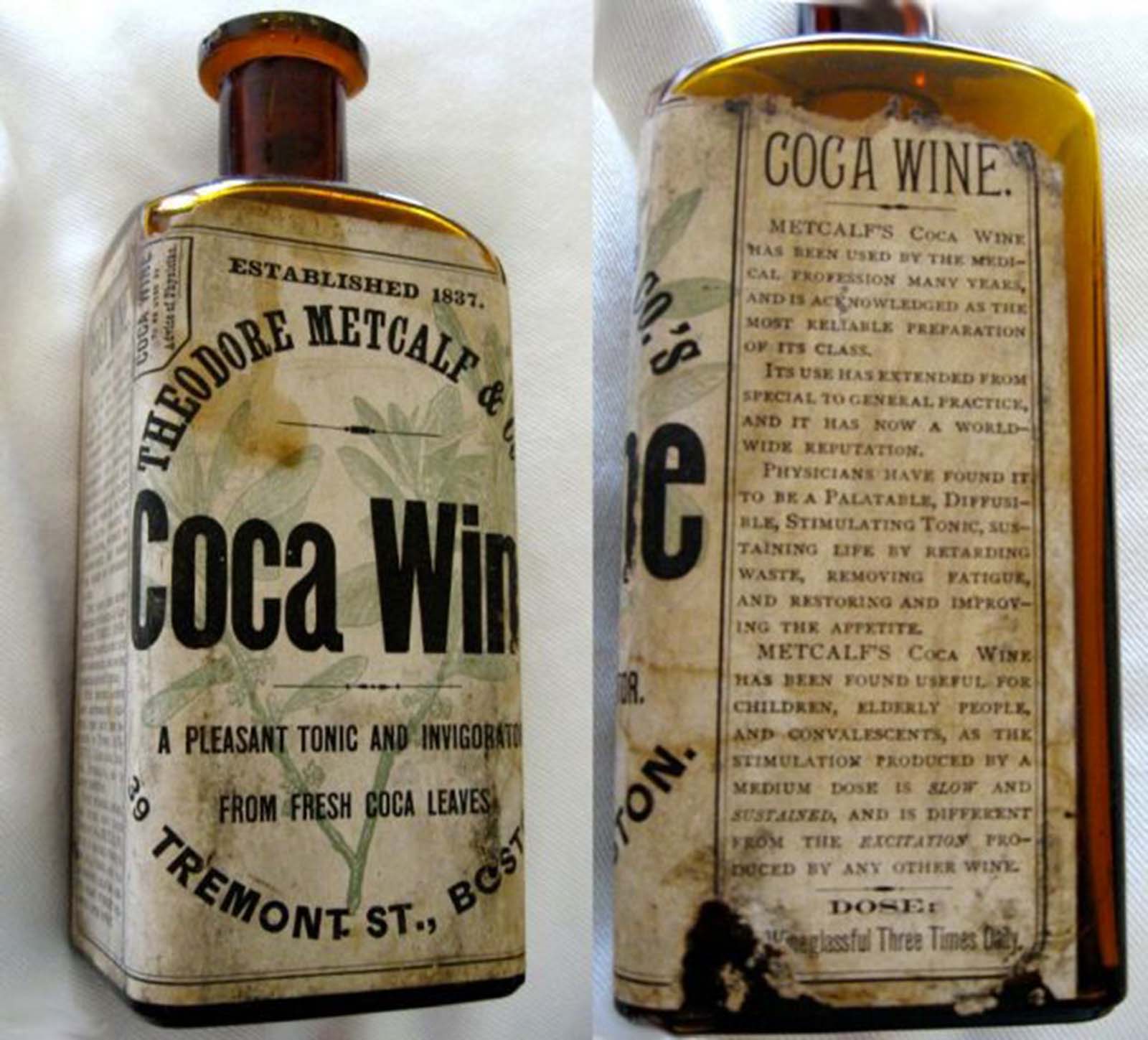 Theodore Metcalf’s coca wine