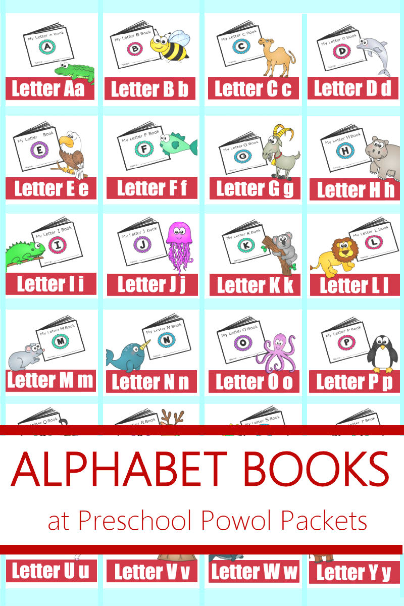 Alphabet Free Printable Mini Books Preschool Powol Packets