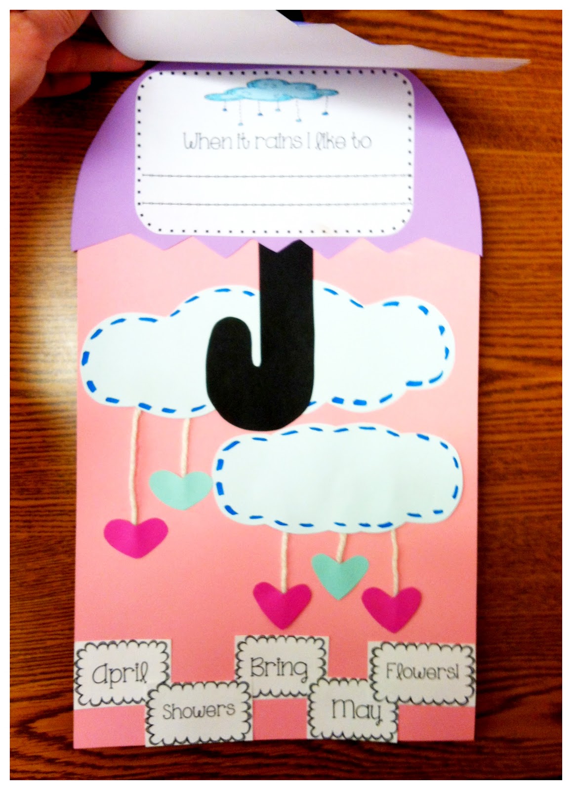 Spring weather writing craftivity