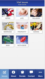 Catholic Voting Guide Screenshot Catholic Vote, Voting App