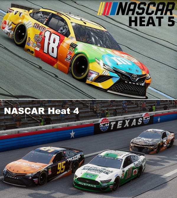 Differences between NASCAR Heat 5 vs NASCAR Heat 4