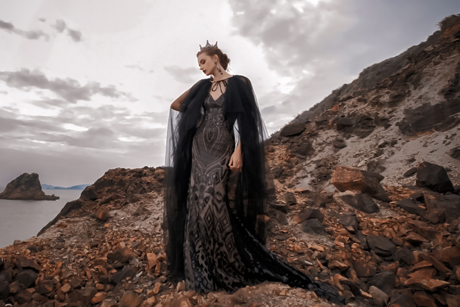 Top 10 Black Bridal Dresses for Dark-themed Wedding Ceremony — Moon & Sugar