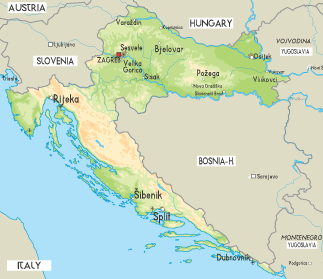 istarske toplice karta Maps of Croatia Political Physical and Road Maps | Maps of Croatia  istarske toplice karta
