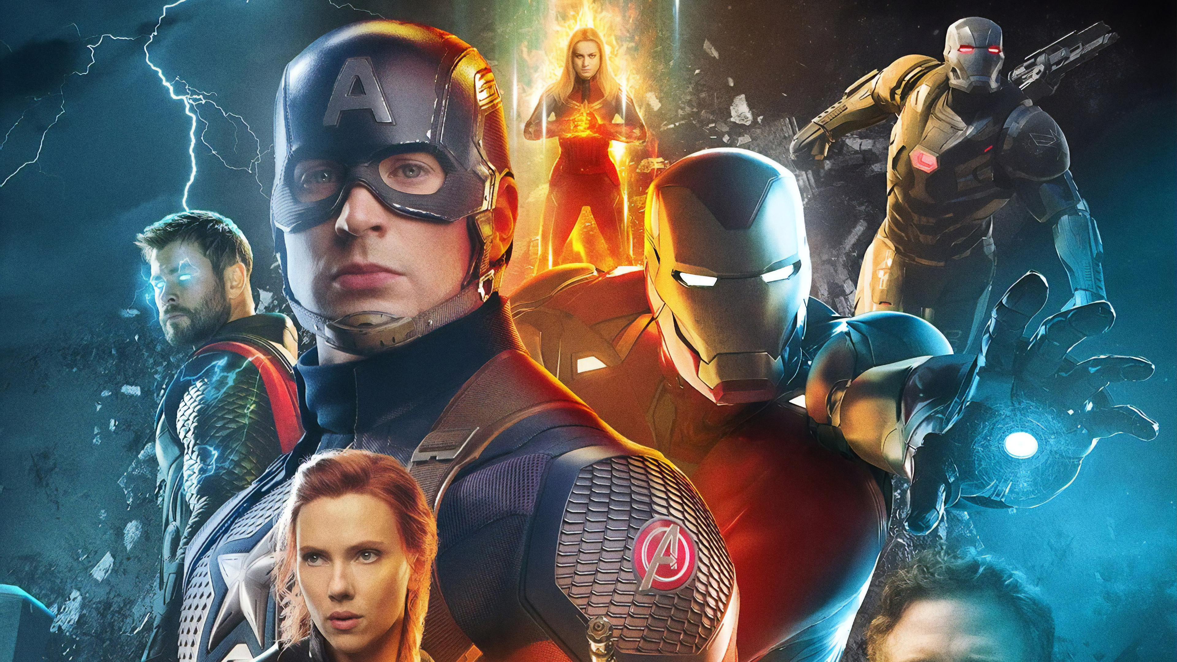 Avengers: Endgame Captain America Iron Man 4K Wallpaper #73