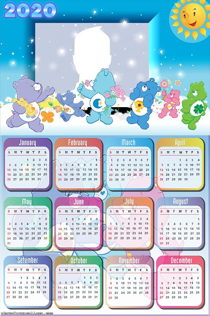 Care Bears: Free Printable 2020 Calendar Care Bears: Free Printable 2020 Calendar