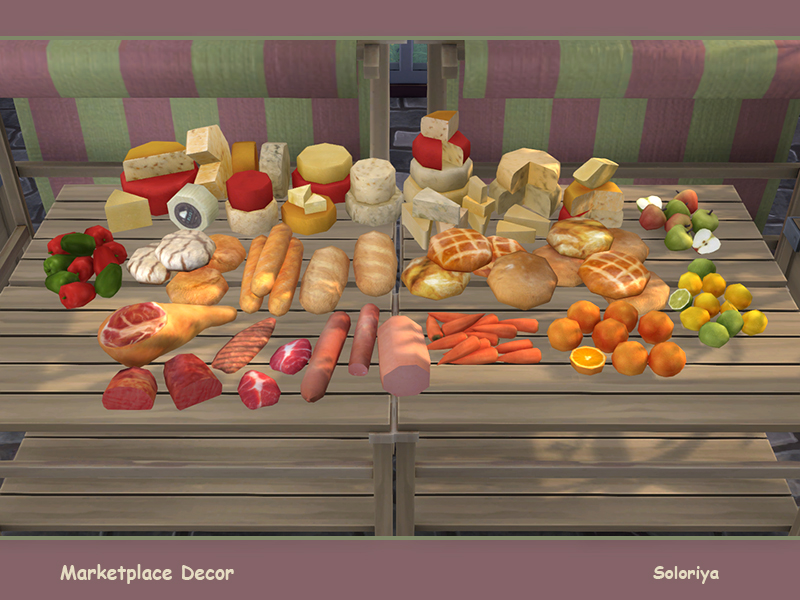 soloriya Marketplace Decor. Sims 4