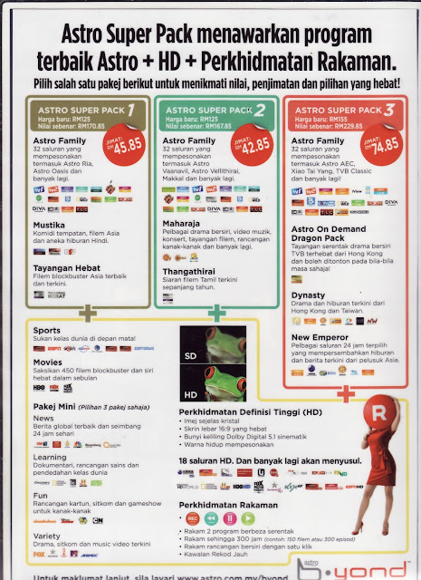 Wakil Jualan Astro Online: PAKEJ ASTRO