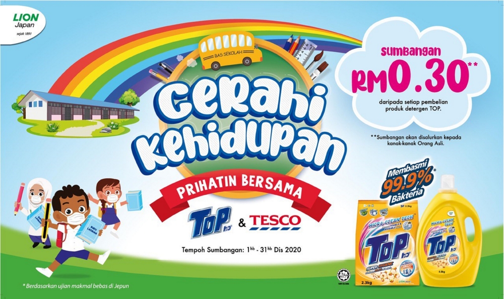 Cerahi Kehidupan bersama TOP, TOP Detergent Malaysia, Kita Jaga Kita, Rawlins GLAM, Rawlins Lifestyle, TOP Detergent