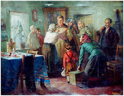realism socialist painting social happy soviet paintings 1950s artist reuniting era oil arts stalin 1950 ukraine exhibits ussr brown ivanovich
