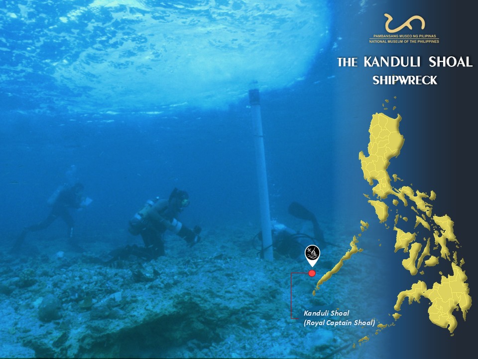 Kanduli Shoal Shipwreck Royal Captain Shoal near Palawan Island Philippines [Archeology]