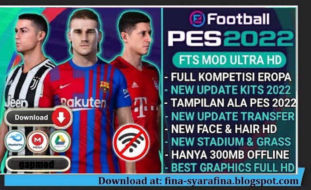 Download FTS Mod PES 2022 Android Offline New Update Transfer & Kits 2021/2022 Best Graphics HD Download FTS Mod PES 2022 Android Offline New Update Transfer & Kits 2021/2022 Best Graphics HD