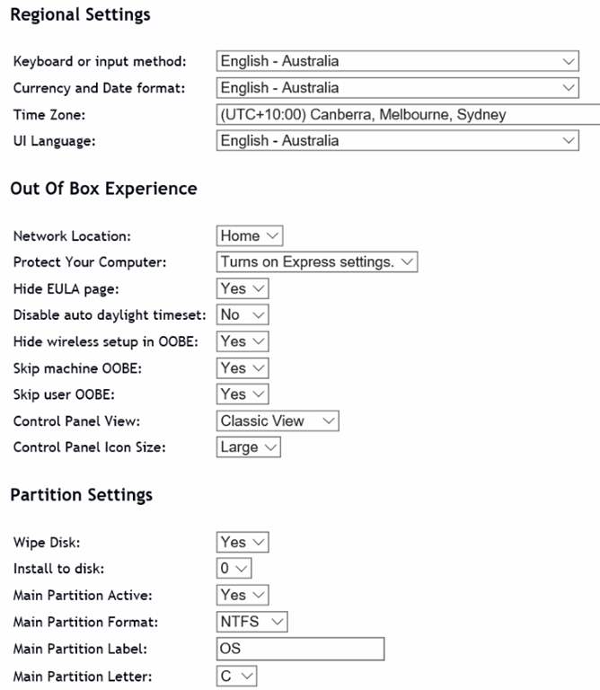Windows 10 için AutoUnattend.xml indirin
