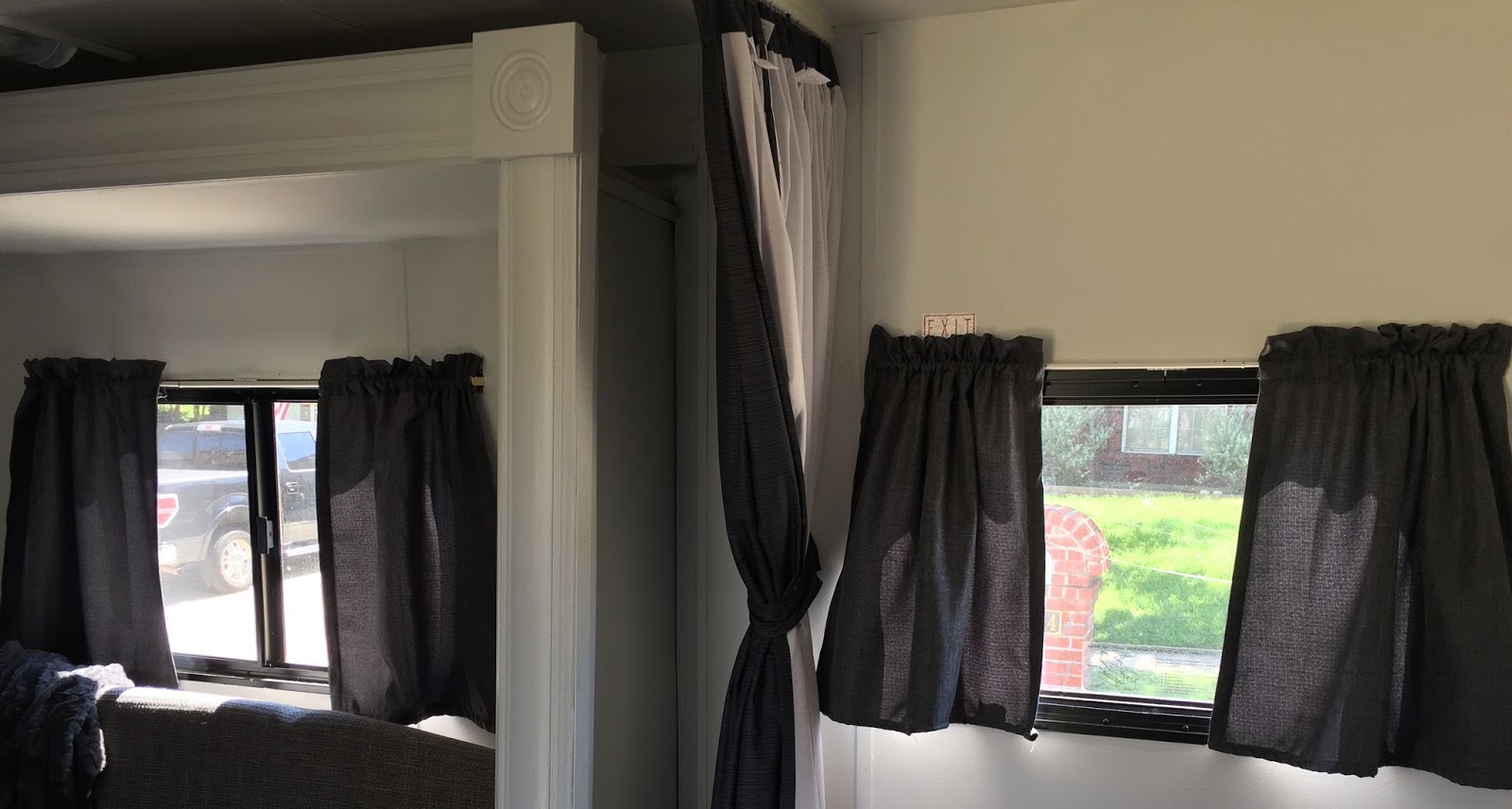 Let's Add Sprinkles Curtains For The Trailer