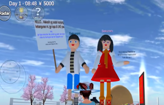 ID Patung Sakuroni & Sakurani Di Sakura School Simulator