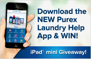 Purex Laundry Help app download and win ipad mini giveaway