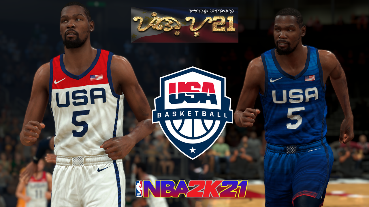 NBA 2K21 - 2021 USA Basketball Olympic Jersey Tutorial (MyTEAM, Pro Am,  MyLEAGUE) 
