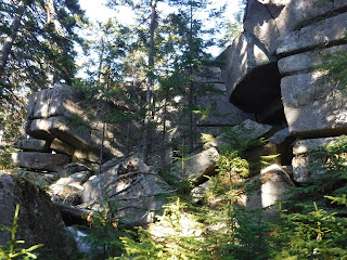 Cliff Trail cave ledges in Northeast Harbor, Maine