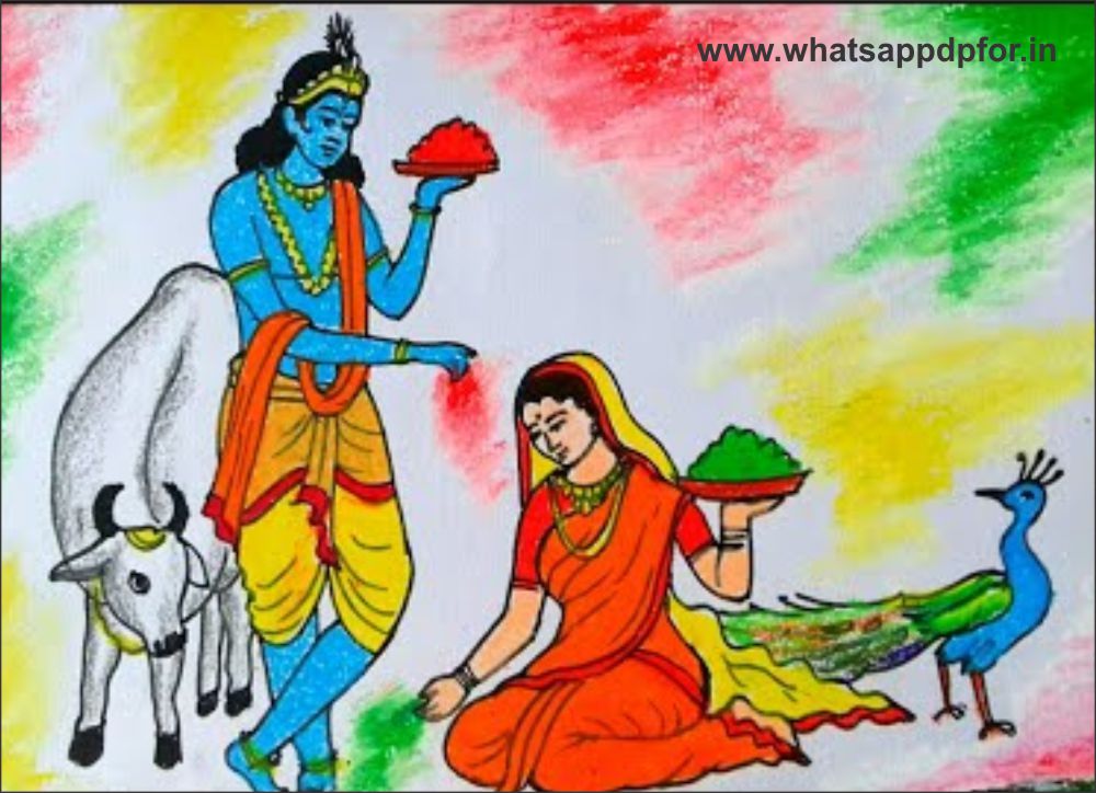 Happy Holi Drawing 2023  Holi Drawing Easy for Kids  Hindi Jaankaari