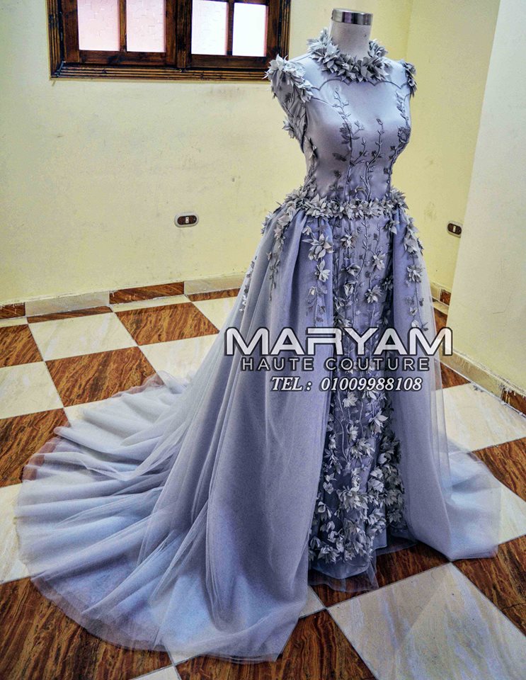أفضل التصميمات من فساتين الخطوبة التى تناسب المحجبات لعام 2019 فساتين سواريه, فساتين سواريه محجبات, فساتين خطوبة, فساتين 2019, فساتين سواريه بالورد, إتيليه مريم