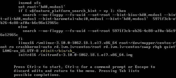 Linux Missive: How to Interrupt GRUB and Override init process in Linux