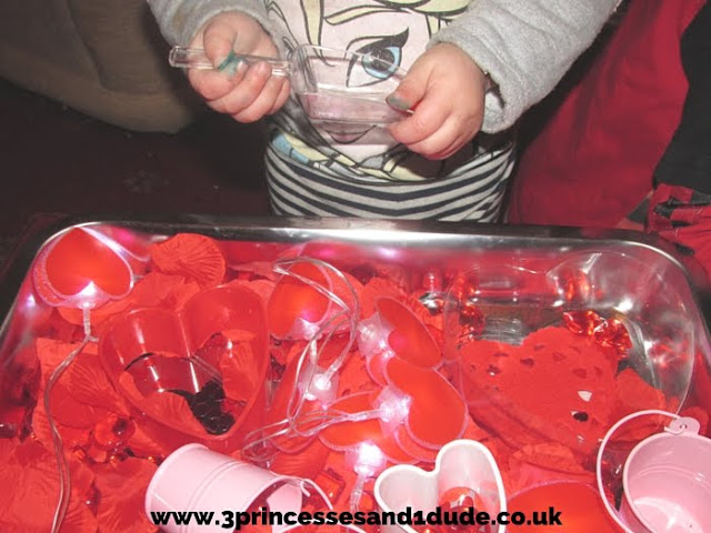 3 Princesses and 1 Dude! Valentines Day Themed Sensory Bin 3 Princesses and 1 Dude! Valentines Day Themed Sensory Bin