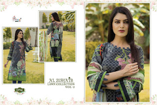 Shree Fab Al Zohaib Lawn Collection vol 2 Pakistani suits catalog